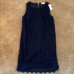 Tankless navy lace dress